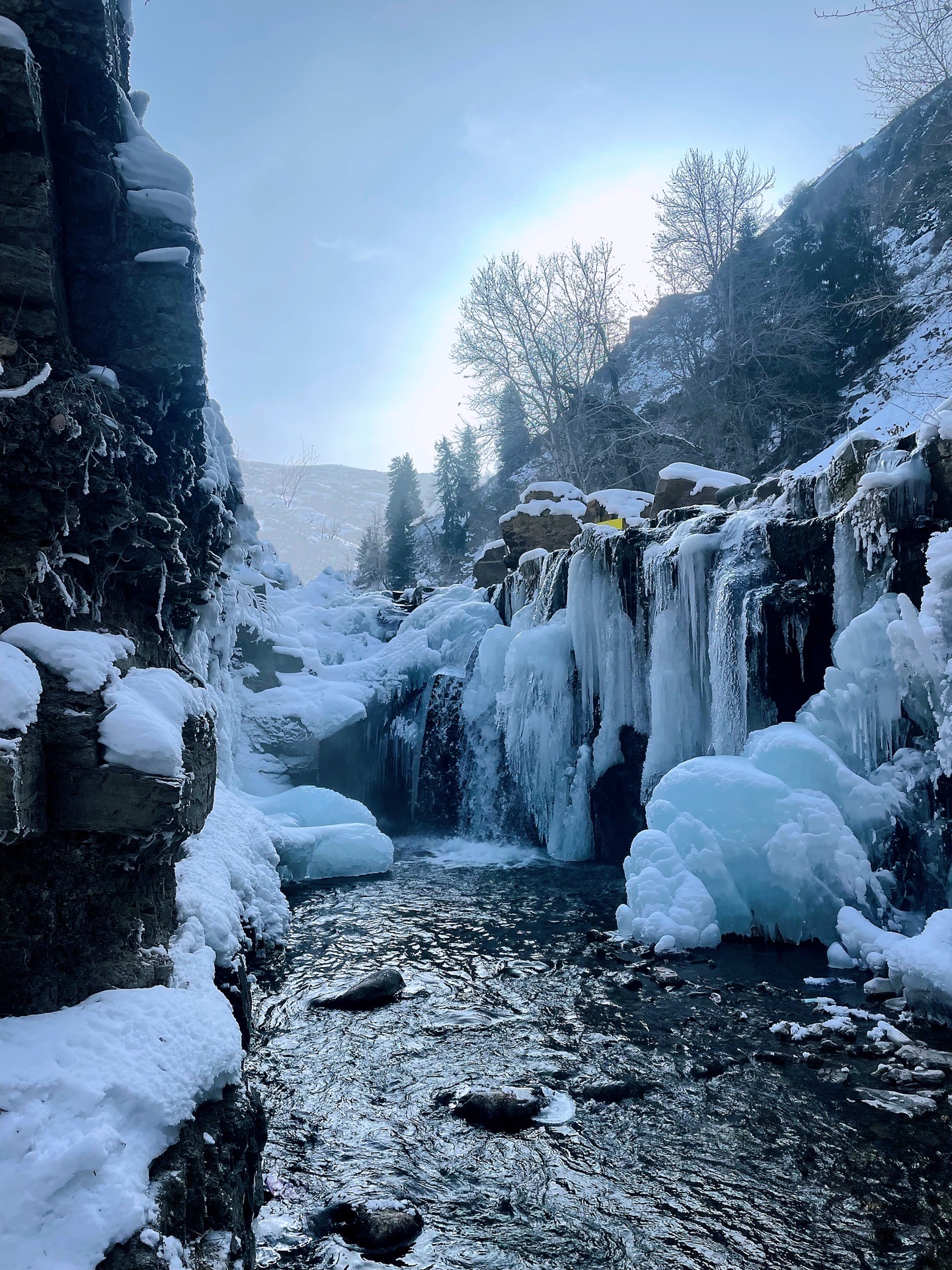 独山子冰瀑