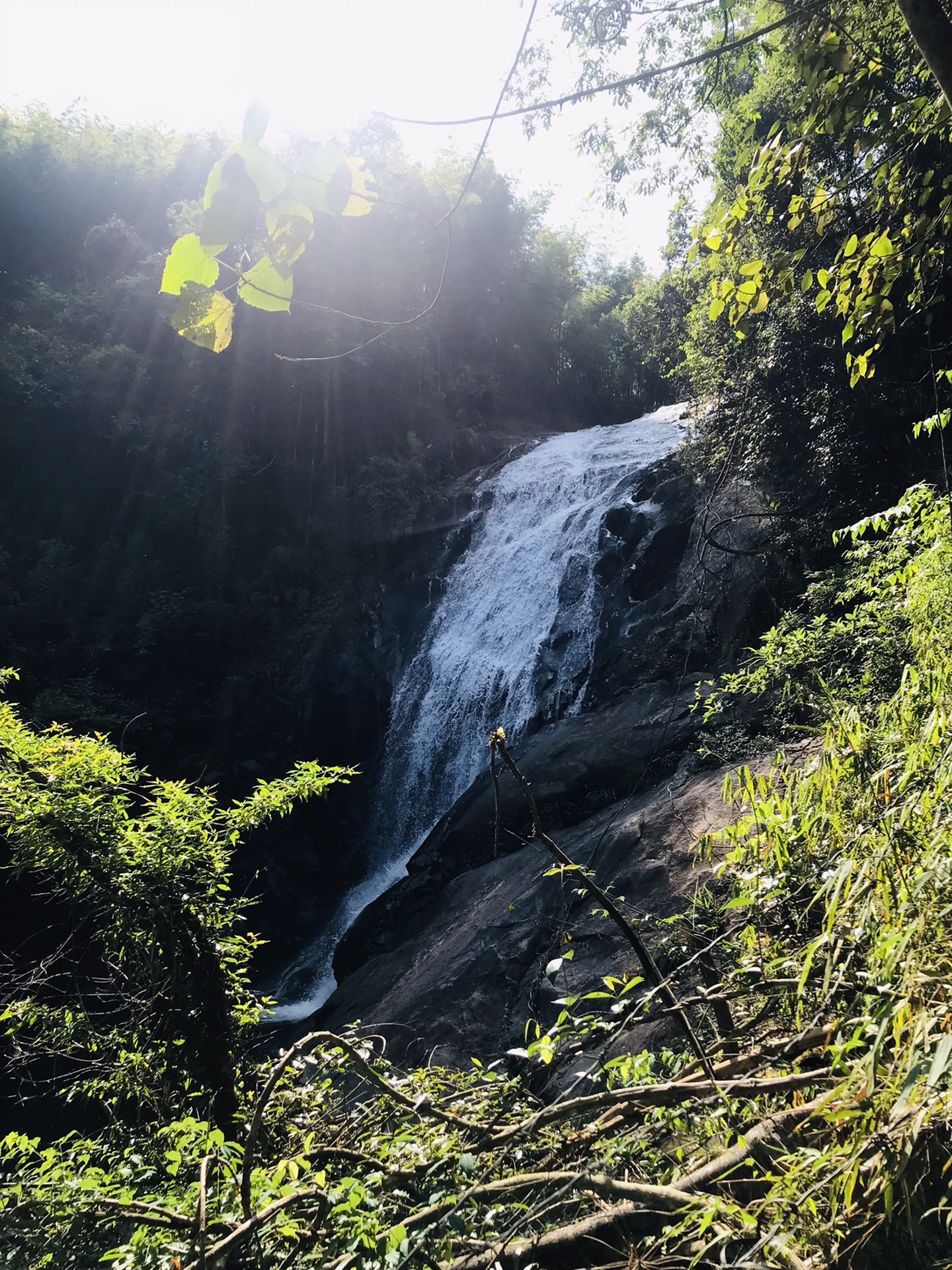 广州从化区阿婆六茶花谷,千泷沟大瀑布