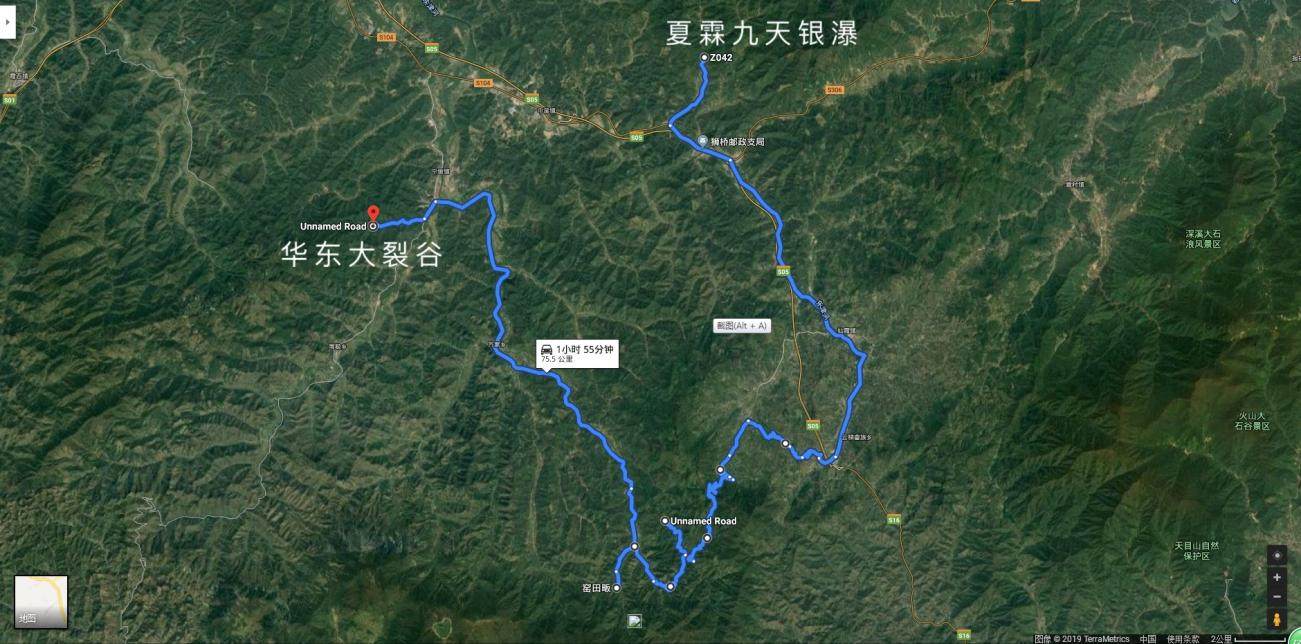 "皖南唐古拉"精华路段示意图