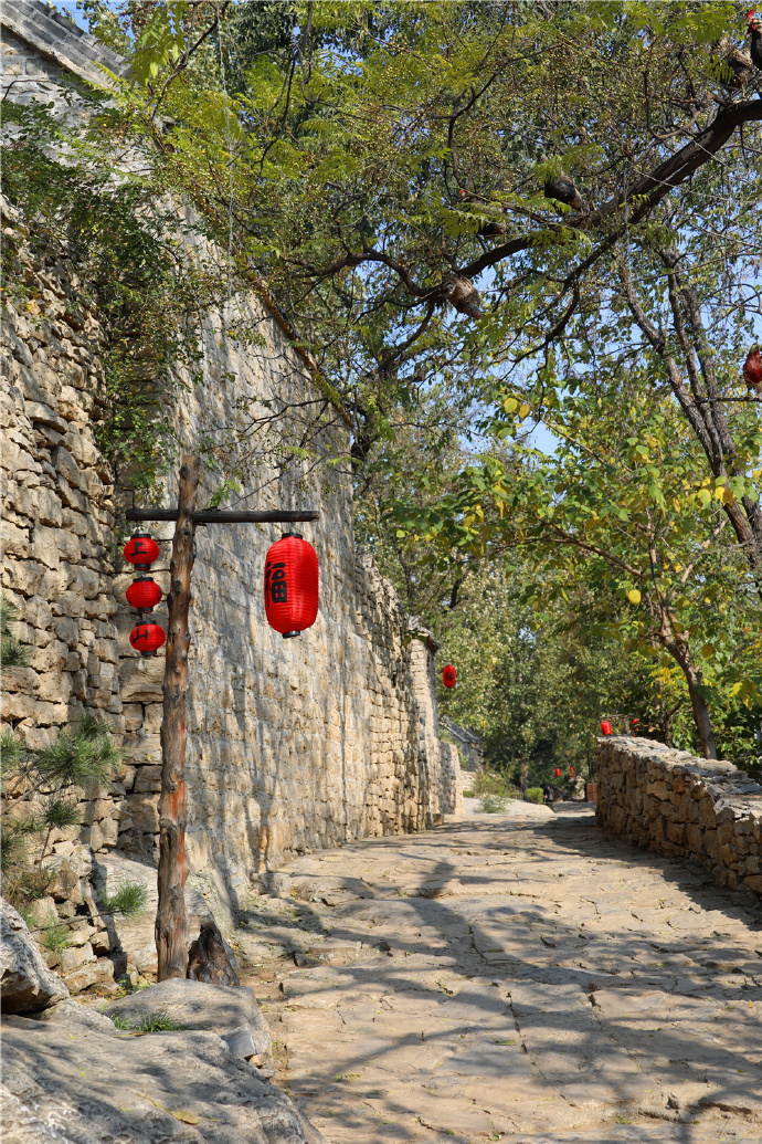 石墙镇上九山村,乡村游的始发站_游记