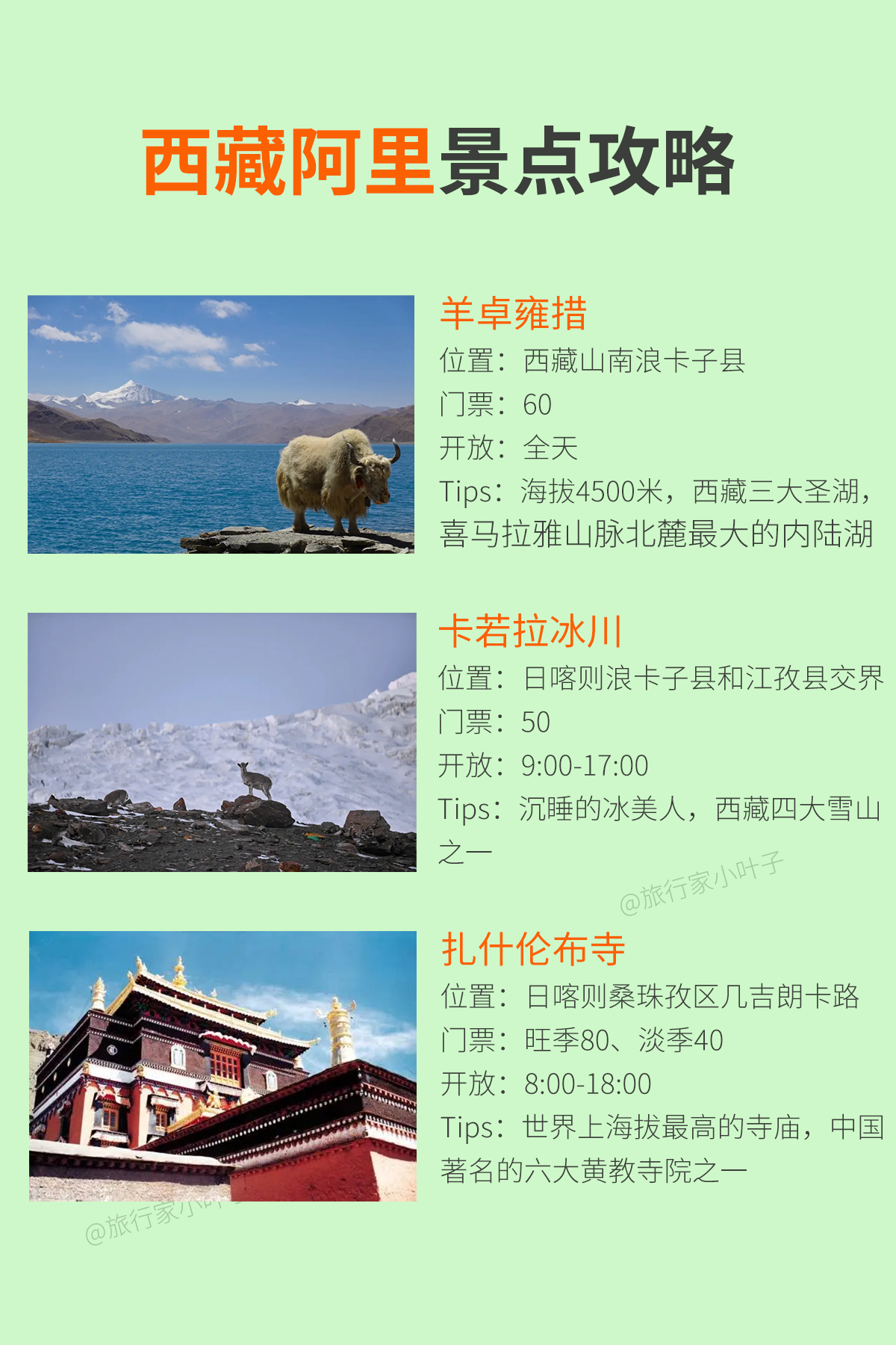 73羊卓雍措:西藏三大圣湖之一,门票60/人 73卡若拉冰川:沉睡的冰