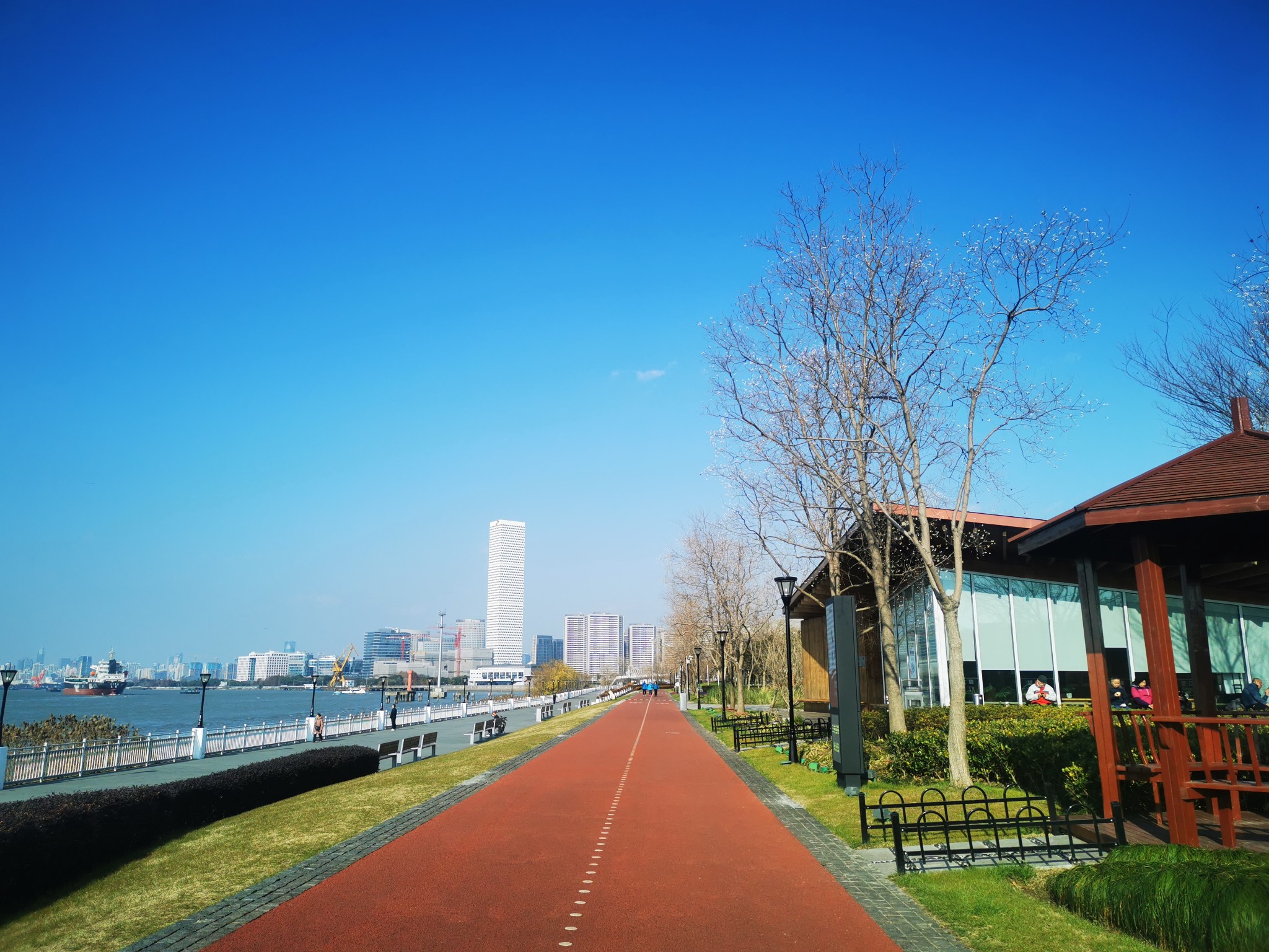 徐汇滨江徒步景点图图片