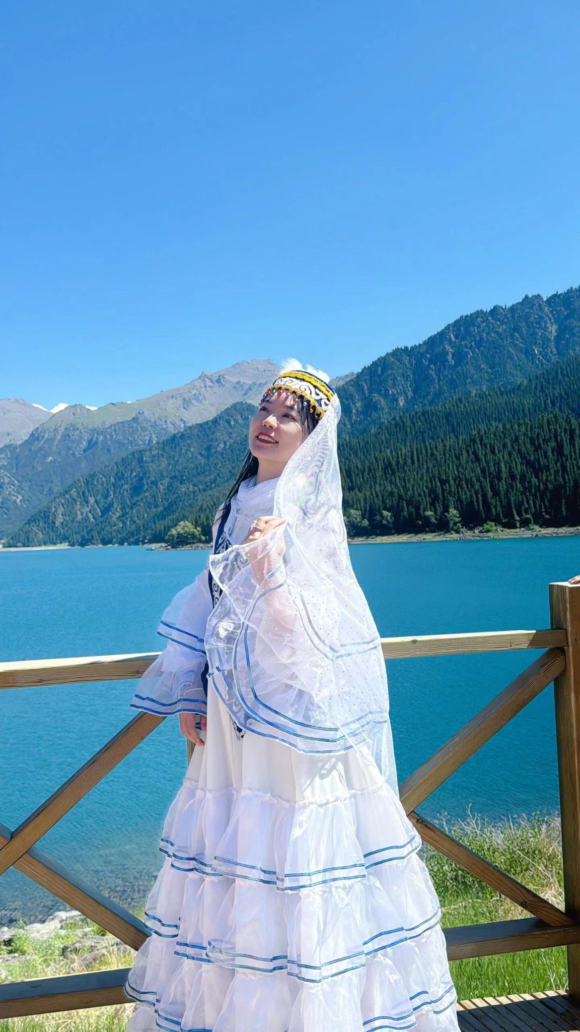 新疆天山天池婚纱照文案