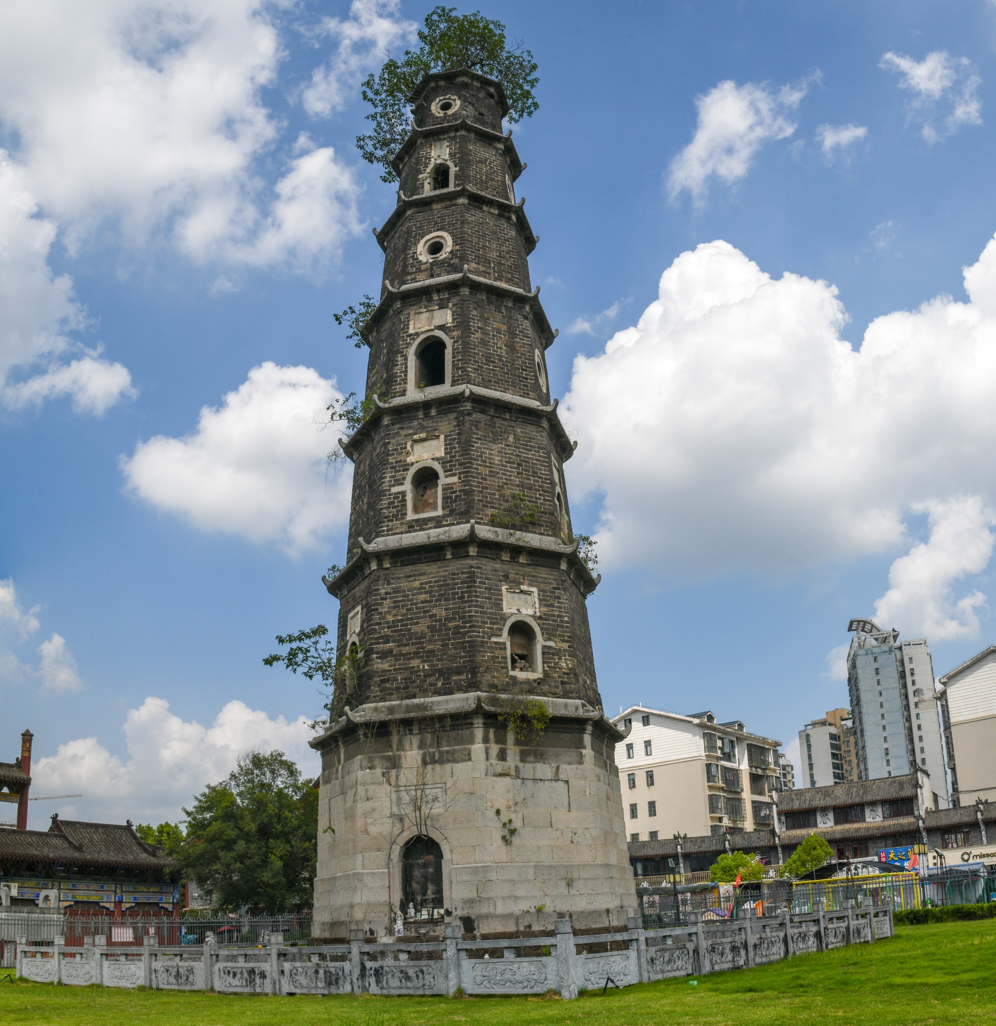 随州文峰塔-省保 古塔巡礼系列之838 内含地图定位 (湖北随州市曾都区