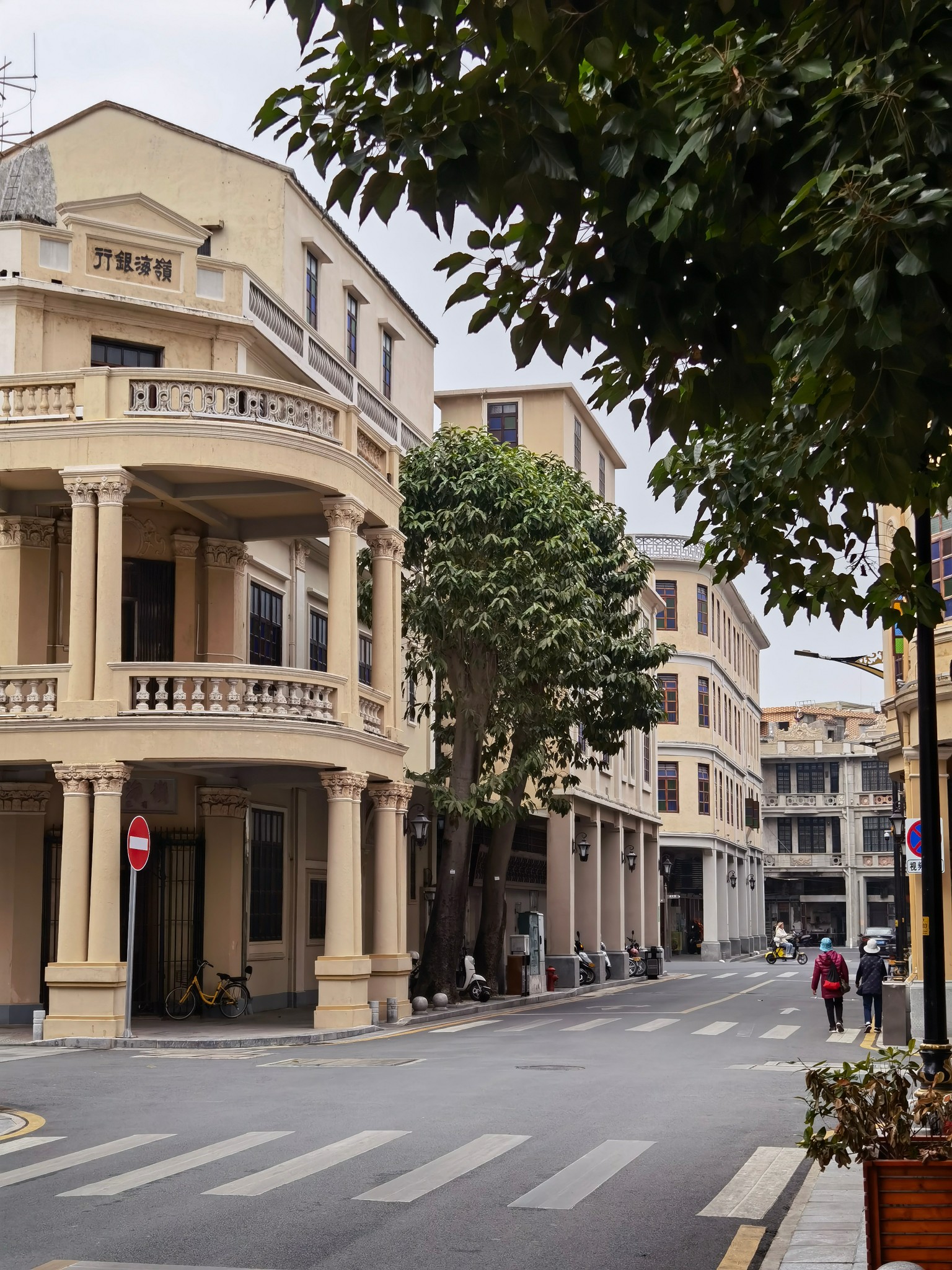 台山老城区各种各样的骑楼
