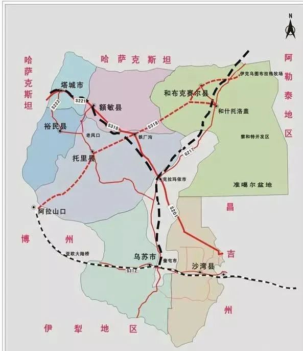 塔城额敏县地图图片