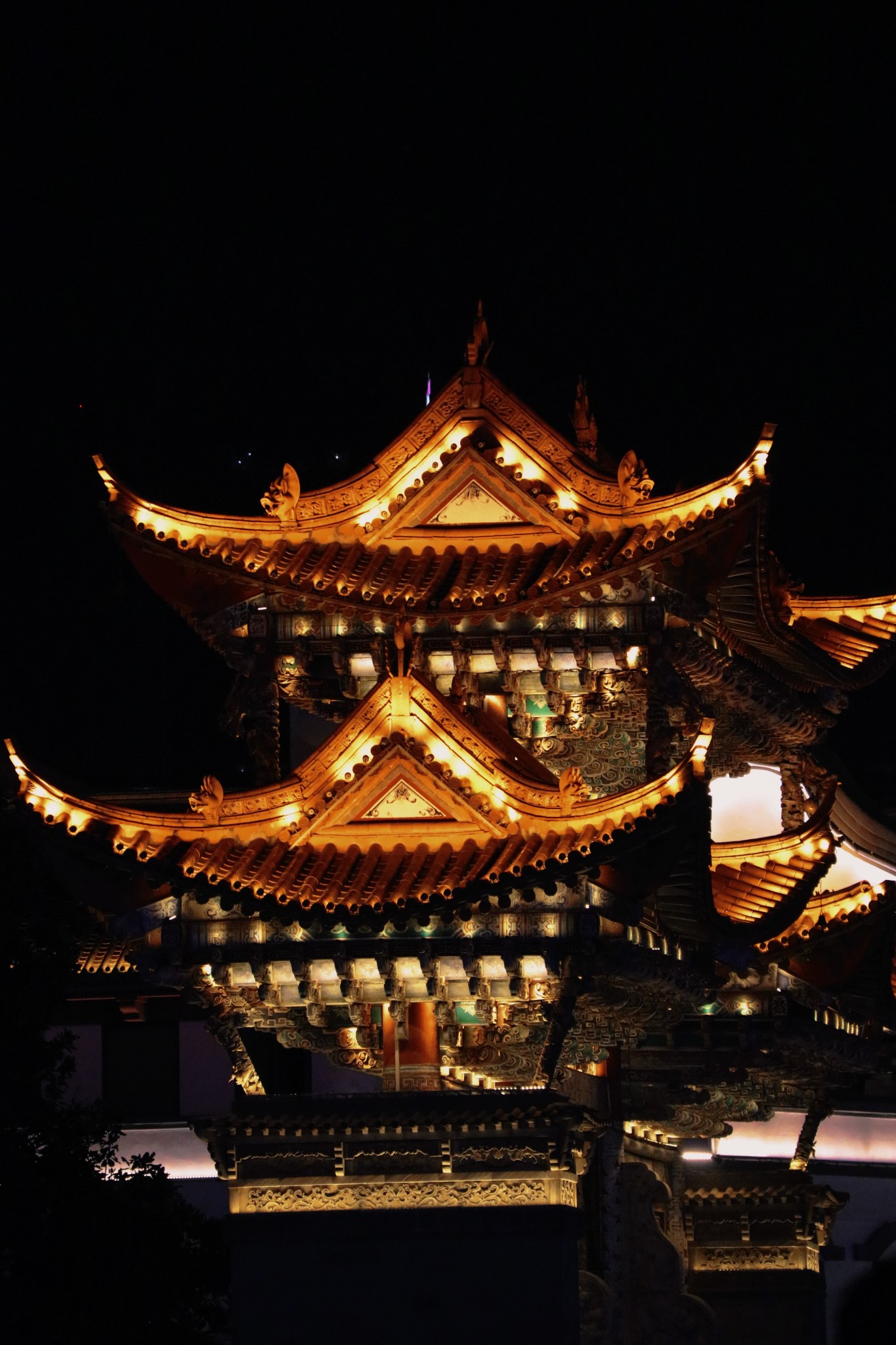 昆明南屏街夜景